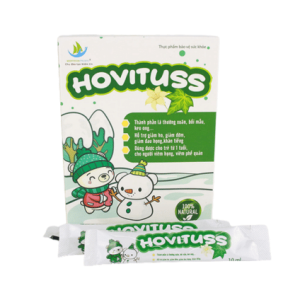 Siro Hovituss Victory giúp giảm ho, long đờm, giảm đau họng hiệu quả. Thành phần thảo dược tự nhiên an toàn cho bé từ 1 tuổi.