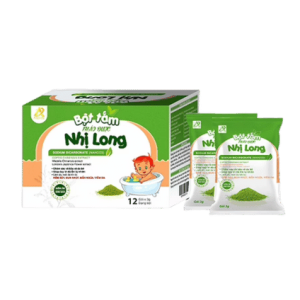Bột pha nước tắm Nhị Long giúp làm dịu da, giảm rôm sảy, mụn nhọt, mẩn ngứa, viêm da. Sản phẩm an toàn cho trẻ sơ sinh, trẻ nhỏ và người lớn, giúp duy trì độ ẩm tự nhiên cho làn da mềm mịn.
