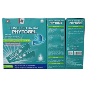 Dung Dịch Dạ Dày Phytogel Việt Nhật hỗ trợ bảo vệ niêm mạc dạ dày, giảm viêm loét, trung hòa axit, cải thiện tiêu hóa và hấp thu dưỡng chất.