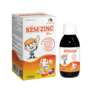Siro ZinC Plus Việt Nhật bổ sung Lysine, kẽm, vitamin C và khoáng chất, hỗ trợ tăng đề kháng, cải thiện biếng ăn cho trẻ từ 1 tuổi, vị trái cây dễ uống.